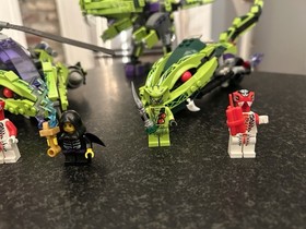Lego Ninjago Snake Vehicle Lot 9443 Rattlecopter, 9447 Lasha&rsquo;s Bite Cycle + 9455