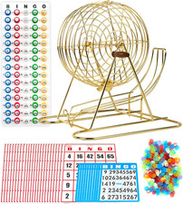 Regal Bingo Professional Game Set with Wheel Cage, Balls, Cards  Chips