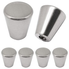 Brushed Nickel Cabinet Knobs, 3/4 inch Drawer Knobs Cone Dresser Knobs Silver...