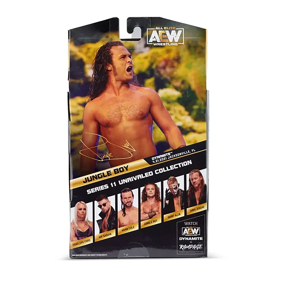 Raro 1 de 3000 Jungle Boy AEW Inigualable 11 Jazwares Juguete Lucha Figura Foto 3 de 3