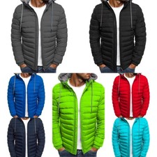 Men's Duck Down Goose Jacket Ultralight Stand Bubble Coat Winter Puffer Packable