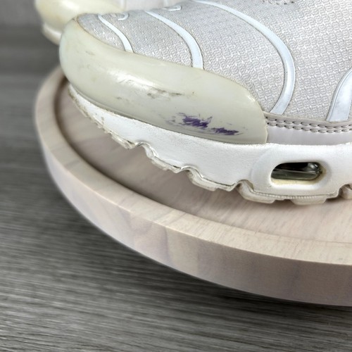 Nike Air Max Plus GS White Metallic Silver Kids Shoes Sneakers 5.5Y CW7044-100 - Picture 8 of 10