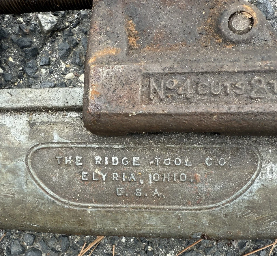 RIDGID Model 4 Heavy Duty 2" - 4" Pipe Cutter Tool Made In USA - Image 3 of 4