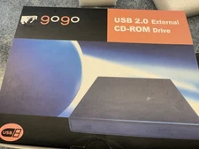 USB 2.0 External CD-ROM Drive Portable Optical Disc Reader Laptop PC