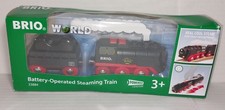 BRIO World Battery Operated Steam Train 3-Piece Motorized Train Engine Damaged