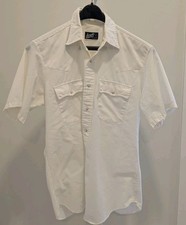 Vintage 80s Levi's Western Pearl Snap Short Sleeve Shirt Mens Large