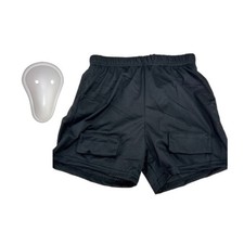 Hockey-Jockstrap-Shorts Front&ouml;ffnung Mesh-Sportshorts Elastischer Bund