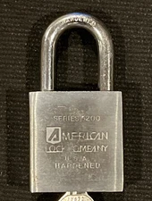 American Lock Company USA Hardened Series 5200 With 2 Keys