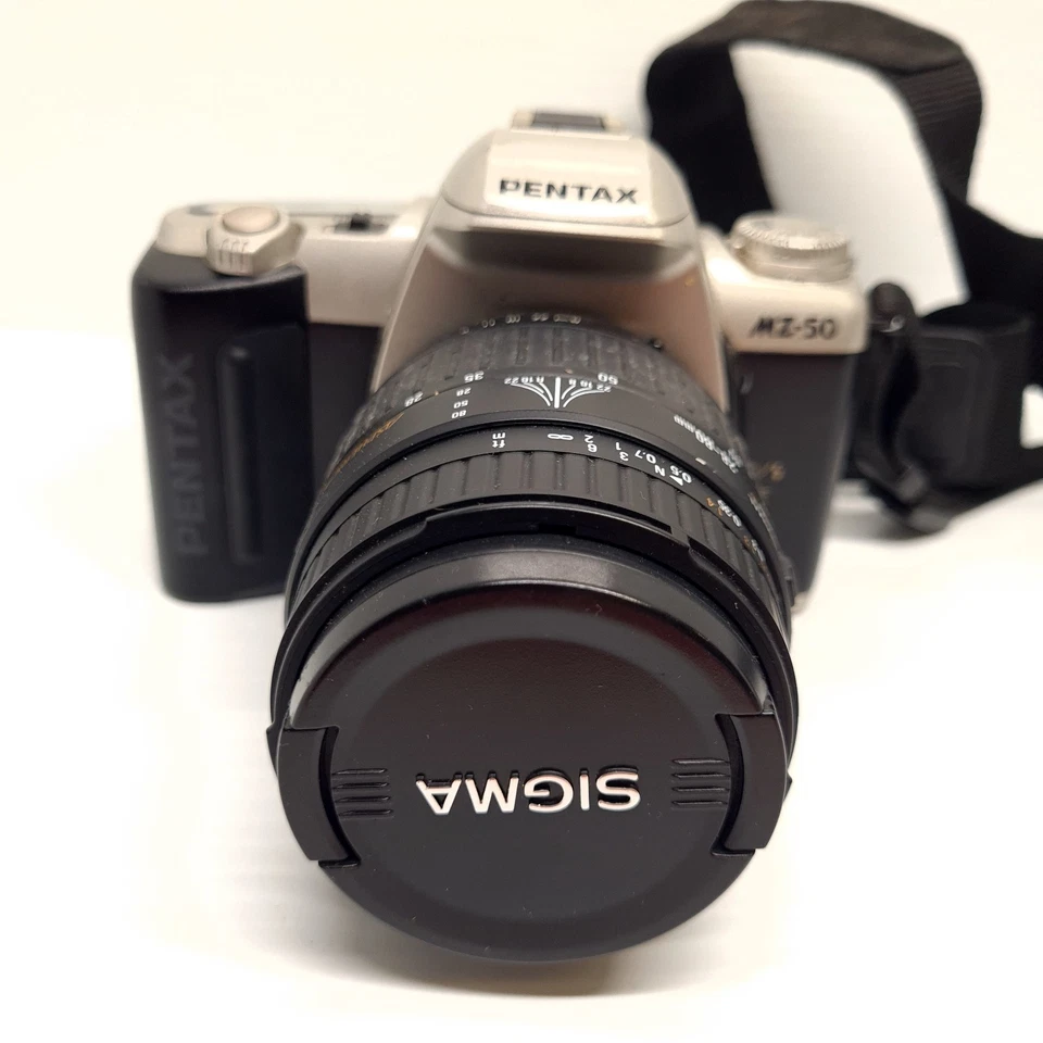 Pentax MZ-50 35mm Film Camera W/ Sigma Zoom 28-80mm Macro Lens  (untested)  - Image 2 of 4