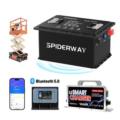 24V 150Ah LiFePO4 Battery for Genie GS2632 2642 2646 3232 3246