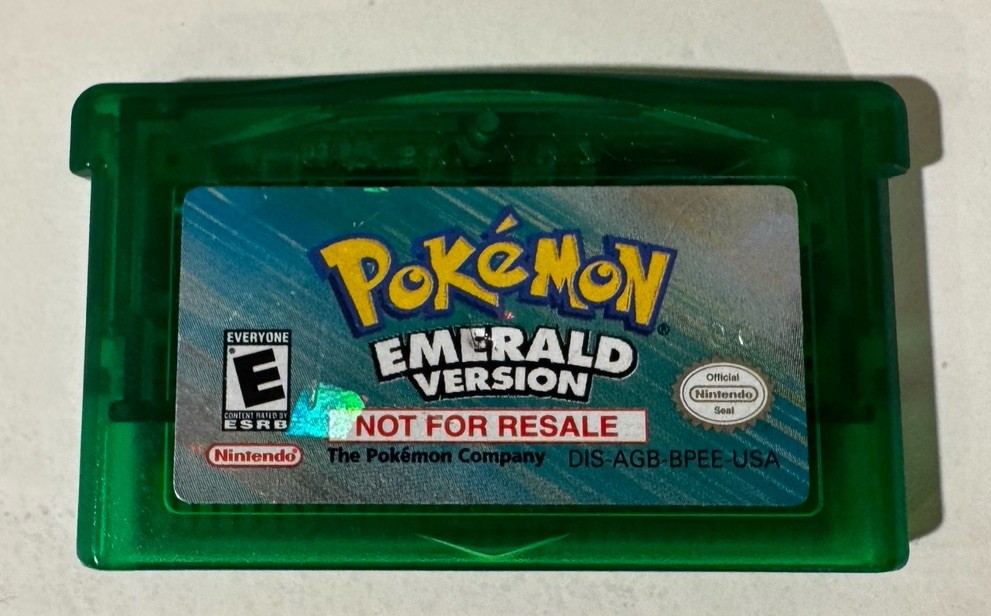 Pokemon Emerald Version Authentic Not For Resale