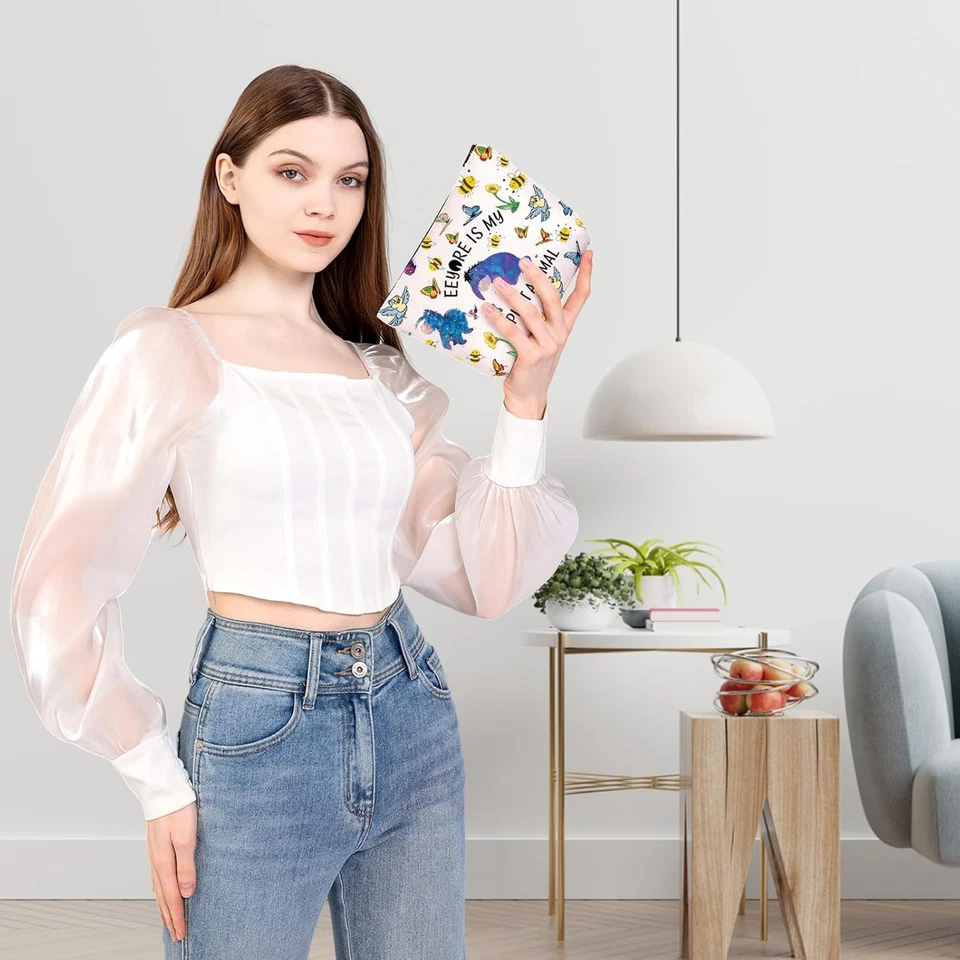 Eeyore Funny Lover Gift - Eeyore Makeup Bag - Spirit Animal Fans - Image 3 of 4