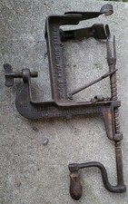 ANTIQUE Vintage White Mountain Apple Peeler Goodell Cast Iron Antrim N. H.