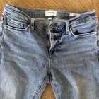 FRAME Le Garcon Crop High Rise Straight Leg Jeans Distressed Light Wash 26 — photo 2