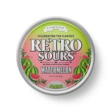 Retro Sours Watermelon Hard Candy New, Sealed Tin Like Altoids Sour