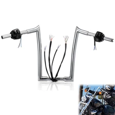 Prewired Handlebar for 1996-2006 Dyna Low Rider Softail Heritage Classic 14"