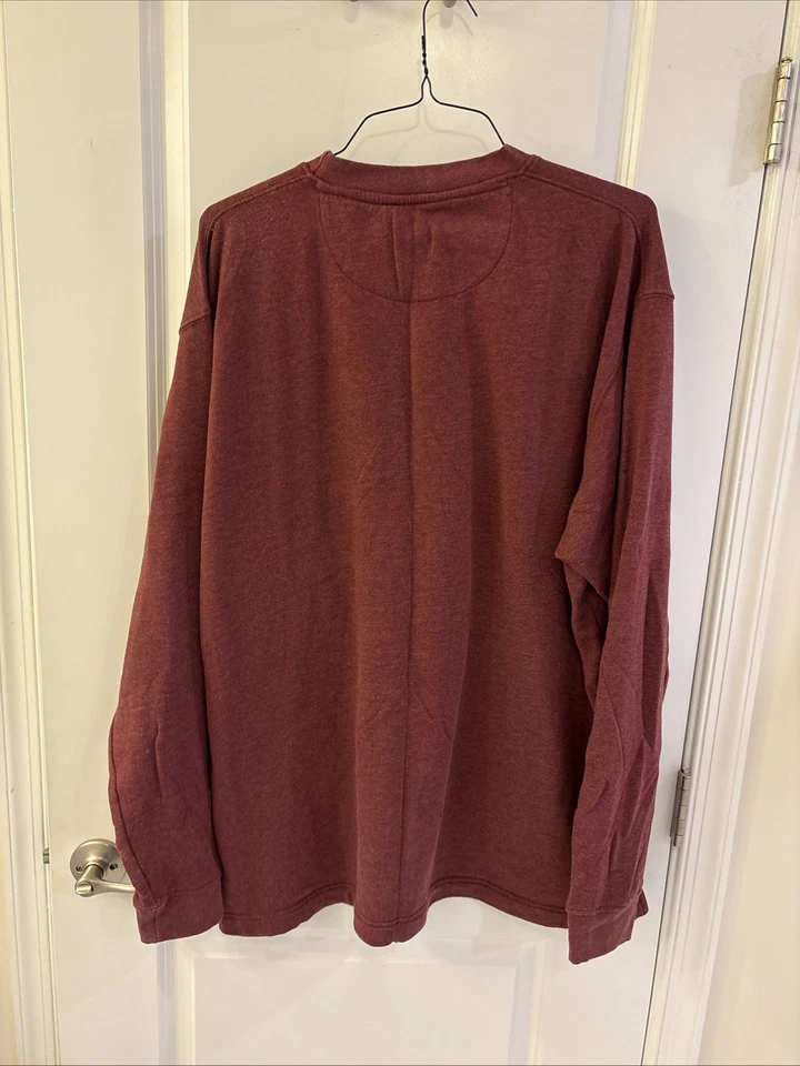 Camisa Westport Manga Larga 2XLT Granate Foto 2 de 4