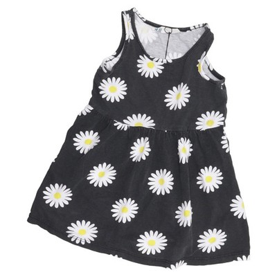 H&M, Kleid, Größe: 92, Schwarz/Weiß/Gelb, Baumwolle, Sonstiges, Mädchen #rgf