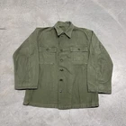 Vintage 50s 60s Vietnam Era US Army OG-107 Type 1 Sateen Shirt Fatigue 23x27 M