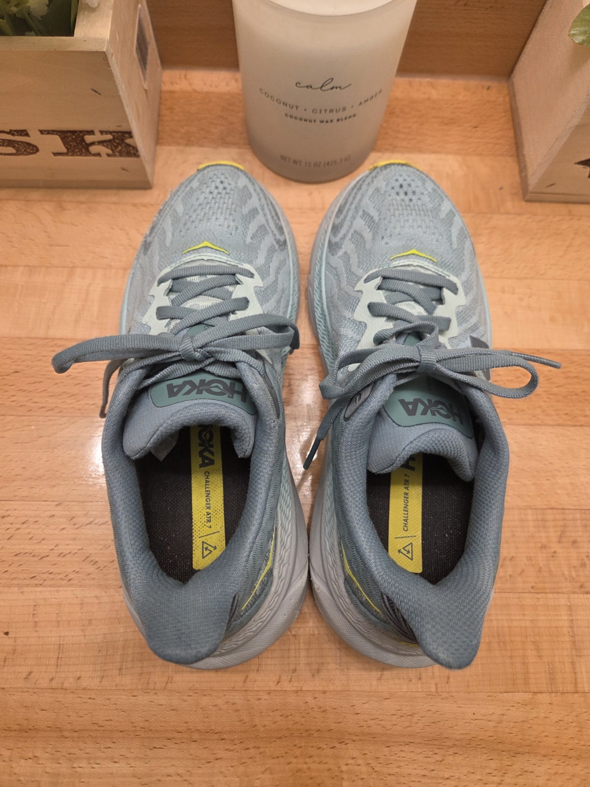 HOKA Challenger ATR 7 'Stone Blue Evening Primrose' Running Shoes Women's Sz 6 thumbnail 7