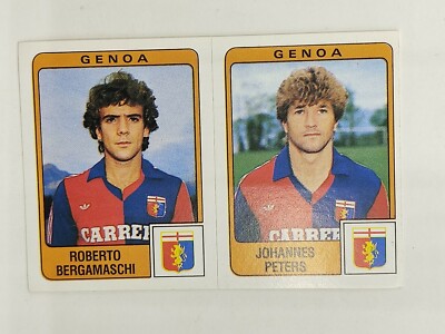 FIGURINE FOOTBALLERS PANINI 1984/85 GENOA BERGAMASCHI n 387 NEW WITH VELINA