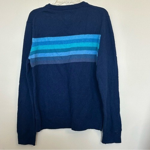 513. GAPKids boys Navy Blue Crewneck Sweater with Stripes size XXL - Picture 6 of 6