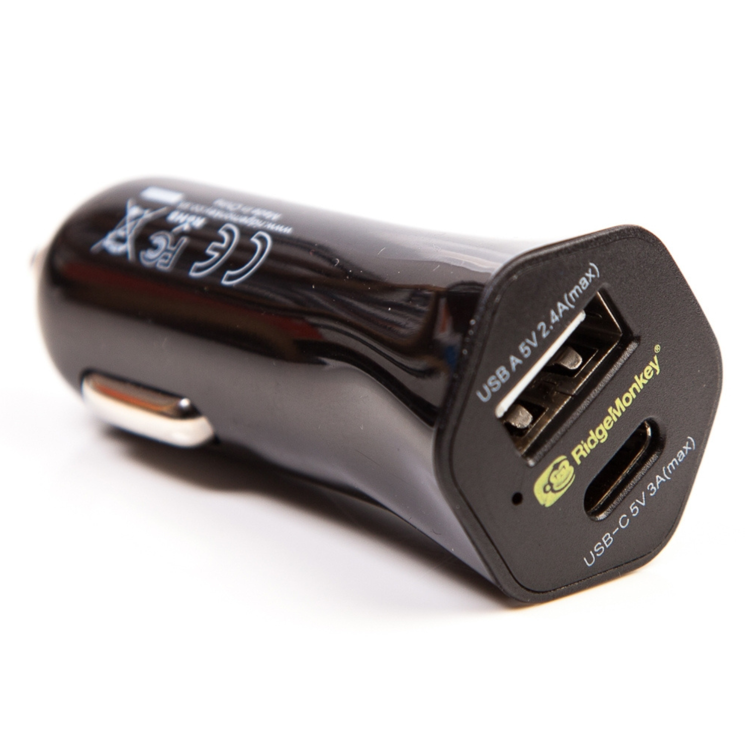 RidgeMonkey Vault Car Charger Adaptor 15W USB-C Fishing Accessory Device Vehicle