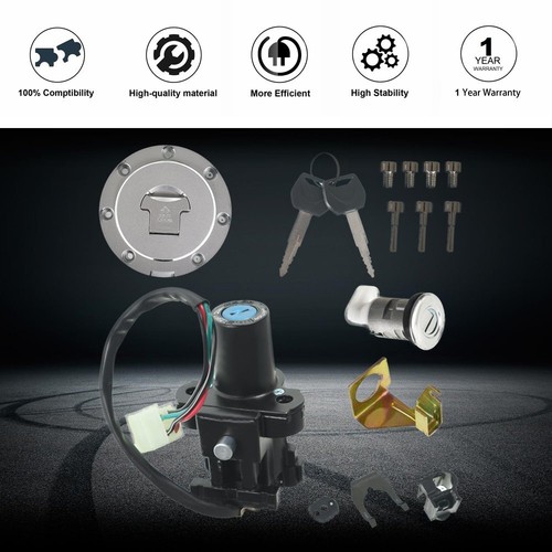 For CBR900RR CBR929RR CBR954RR 2000-2003 Ignition Switch Fuel Gas Cap Lock Key - Imagen 2 de 9
