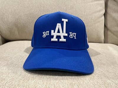 Custom pgLAng ''Not Like Us'' Bet It Back 5-Panel Frame Snapback Hat - Blue/Green