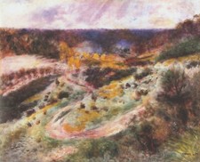 Landscape in Wargemont by Pierre-Auguste Renoir Giclee Fine Art Repro on Canvas