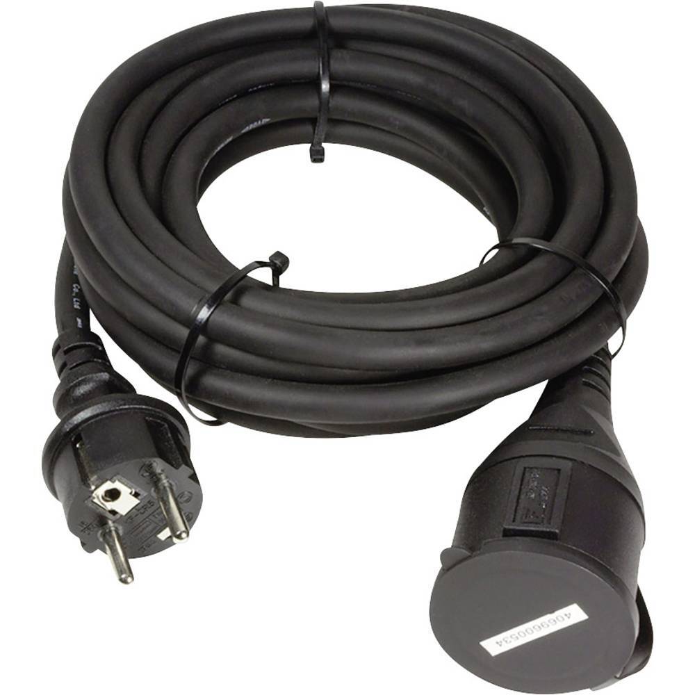Кабель LogiLink LPS102 Strom Verlängerungskabel Schwarz 5,00 м H07RN-F 3G 1,5 мм2 для подключения к сети интернет