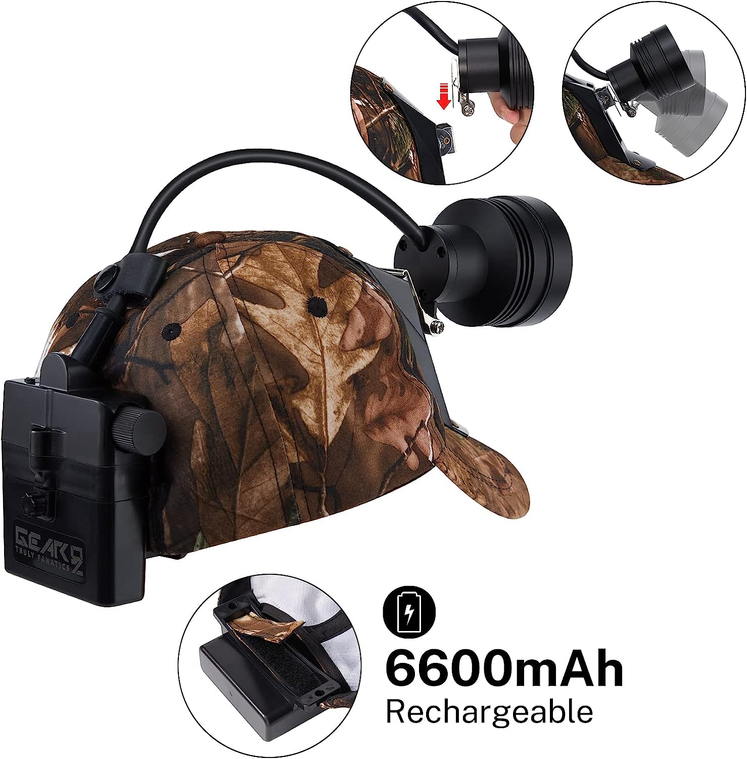 LED Coyote Hog Coon Hunting Lights, Rechargeable Hunter Headlamp eBay