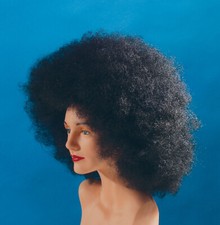 Giant Super Fro Halloween Costume Afro Black Disco Synthetic Fiber Wig, For A...