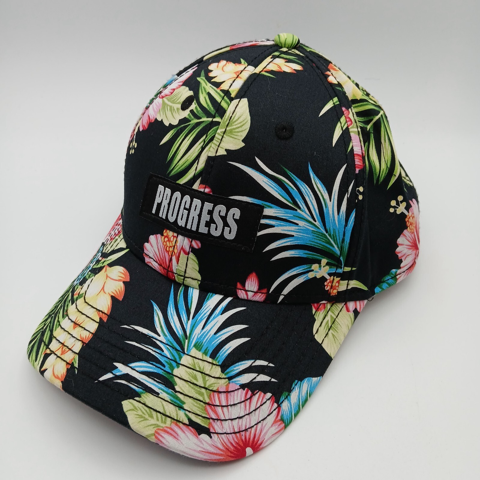 "Progress" Script Hawaiian Hat Cap Snapback Multi… - image 4