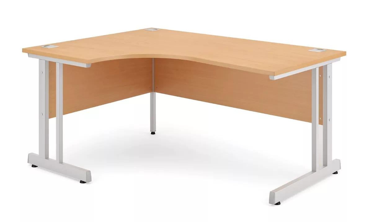 12 x BRAND NEW BEECH 1800mm WIDE RIGHT HAND HOME OFFICE DESK A246