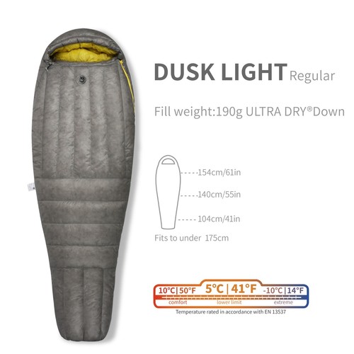 Saco de dormir AEGISMAX 800FP viento duro atardecer ultra seco exterior - Imagen 5 de 12