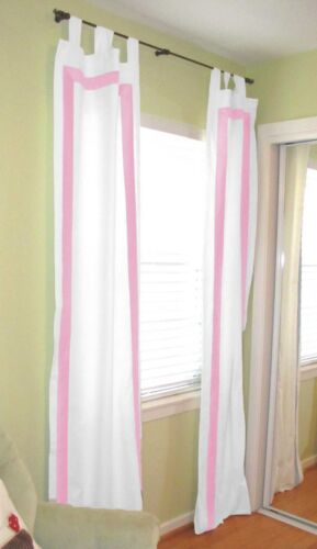 Solide Designer Tür & Fenster Vorhänge Top Lasche 2-Paneel Größe & Farbe wählbar - Bild 8 von 22