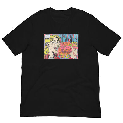 Nirvana Flyer Vintage Soft Style Unisex t-shirt 90s Seattle Grunge Band Tee