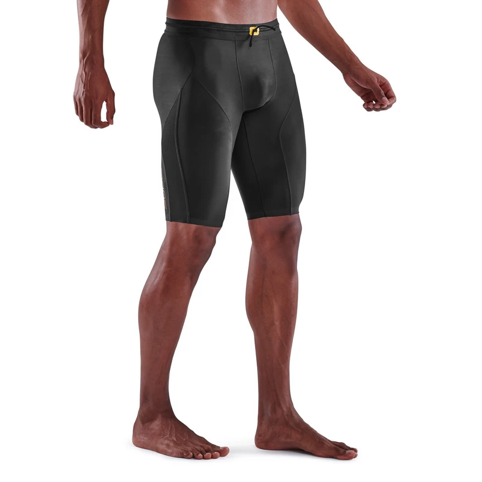 Skins Series-5 Mens Compression Half Tights (Black) - Image 4 of 4