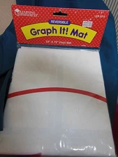 NIP Learning Resources Graph it! Mat 24' X 72" Vinyl and Reversible Mat