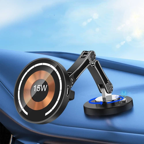 Schnell 15W Wireless Charger Magnet Autoladegerät Passend für Samsung iPhone - - Bild 6 von 45