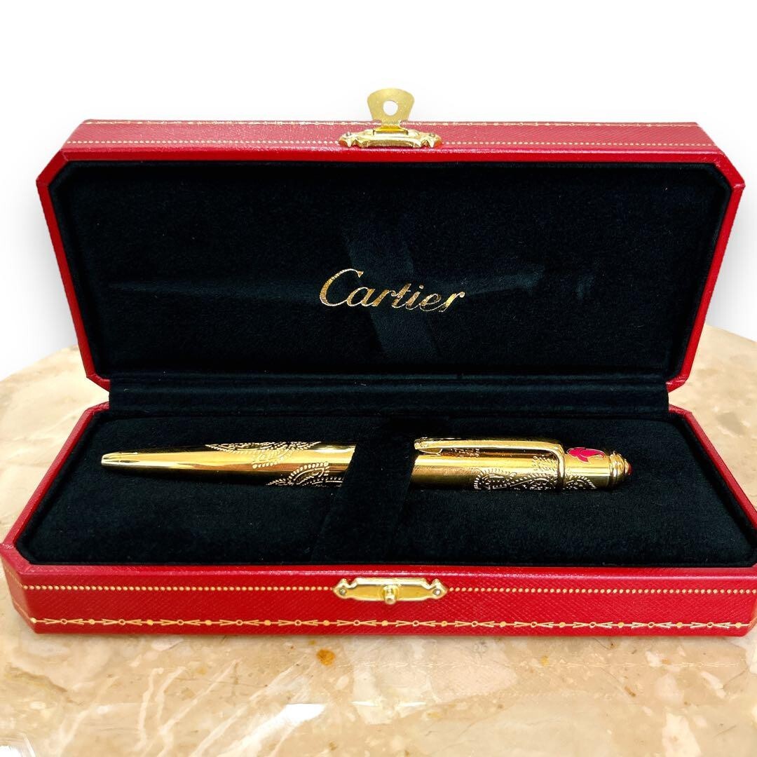 RARE Cartier Diabolo India ballpoint pen ST180096 with box | eBay