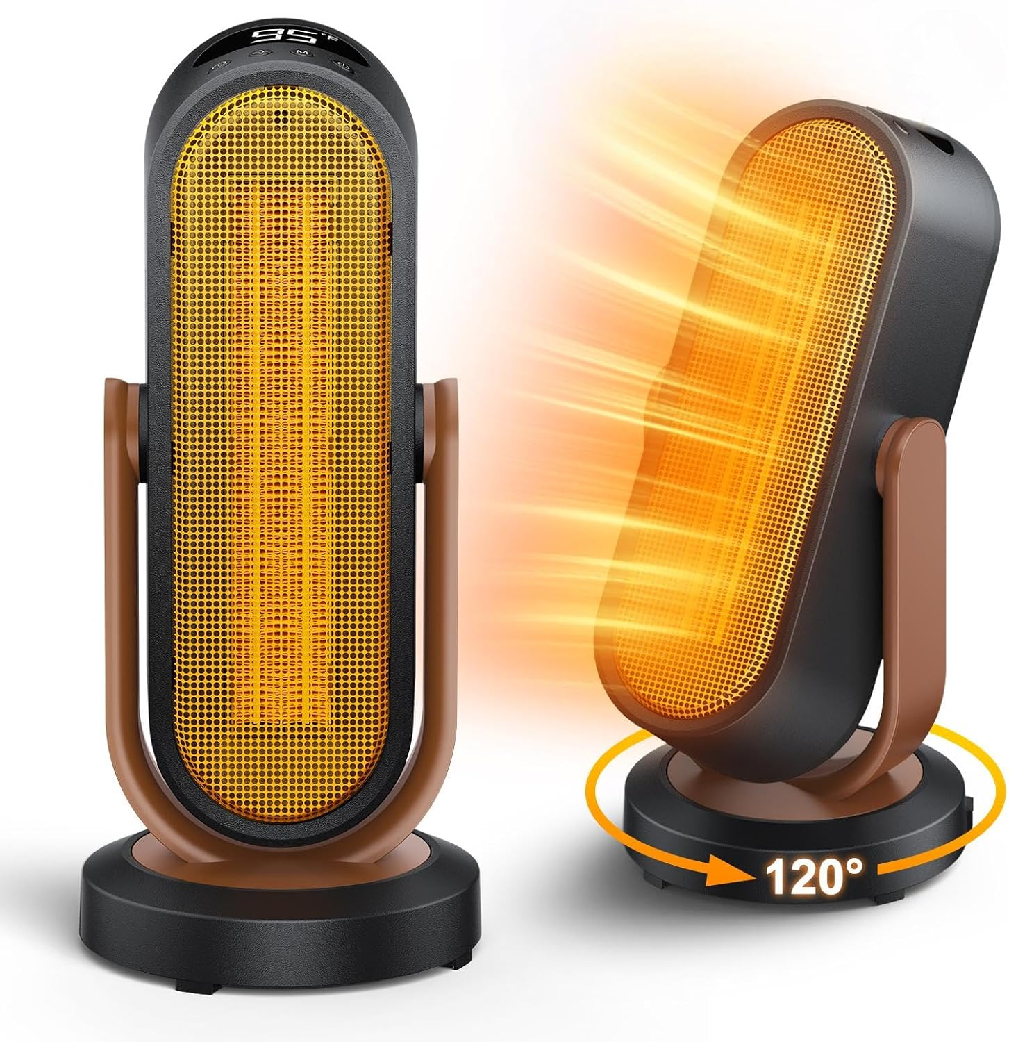 Space Heater, 1500W Electric Heaters for Indoor Use, PTC Ceramic Portable Heater-image