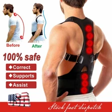 Fajas Ortopedicas Para Hombres Faja Correctora De Postura La Espalda Talla S-4XL