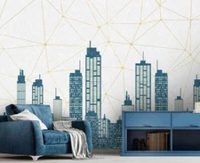 3D Graphic Architecture G138 Wallpaper Wall Murals Removable Self-adhesive Honey