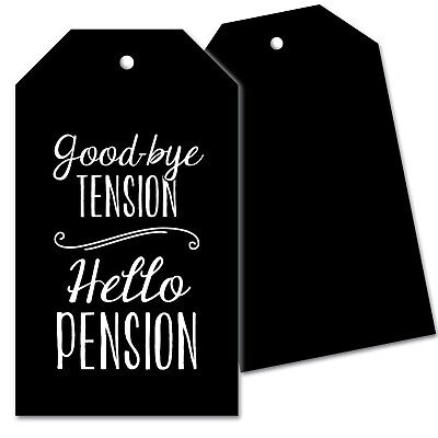 25 Retirement Party Favor Gift s Goodbye Tension Hello Pension Chalkboard Ebay