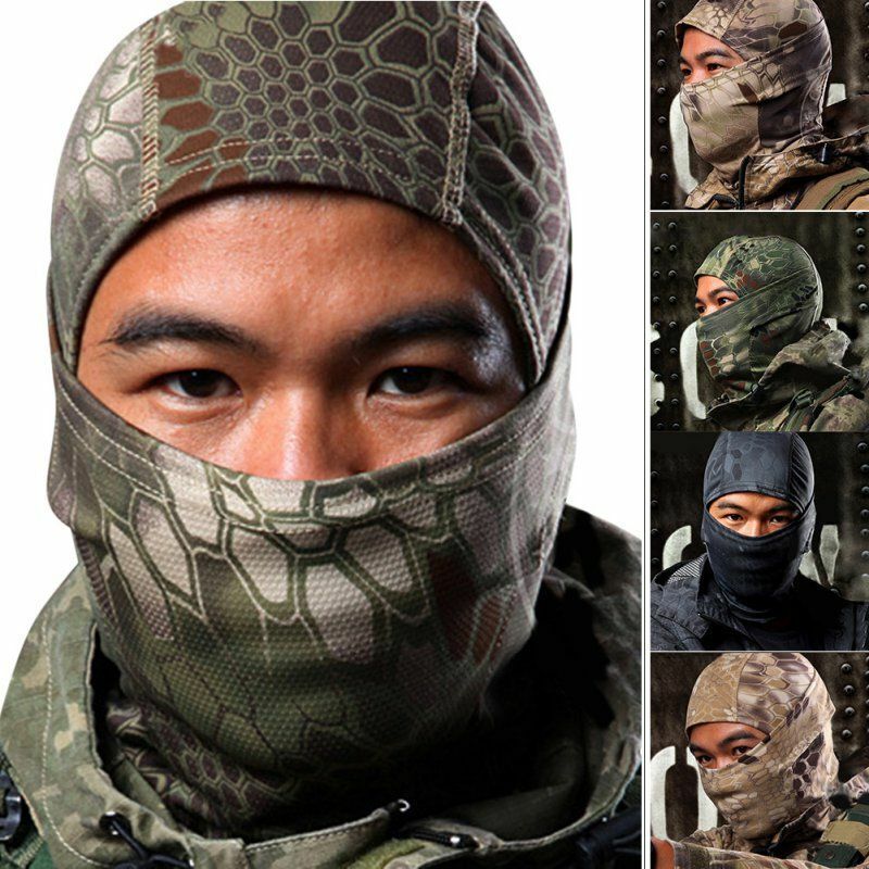 Full Face Winter Mask Tactical Multicolor Cold Gear Hood Camoufl