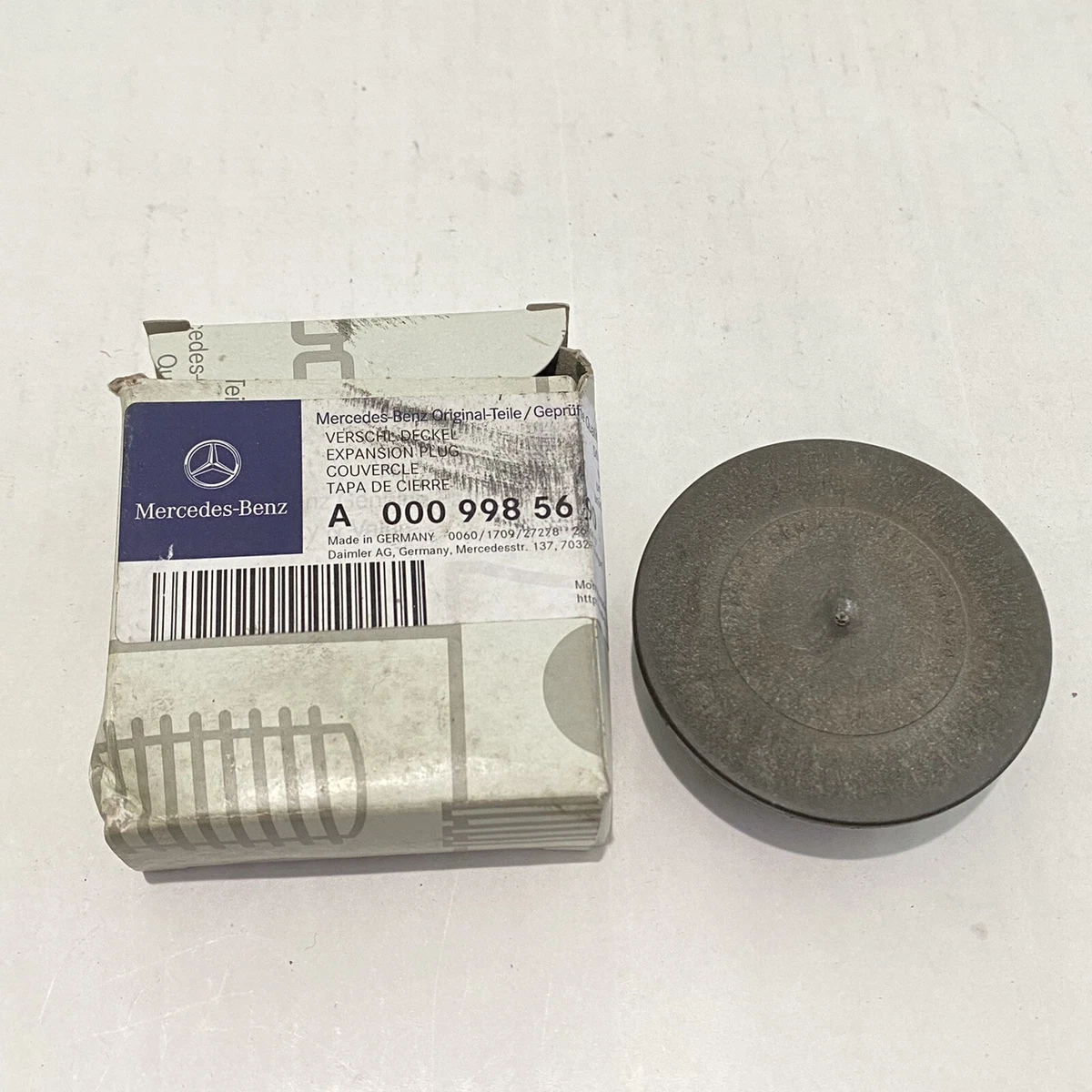 mercedes-benz B401515048 Expansion Plug A0009985690 | eBay