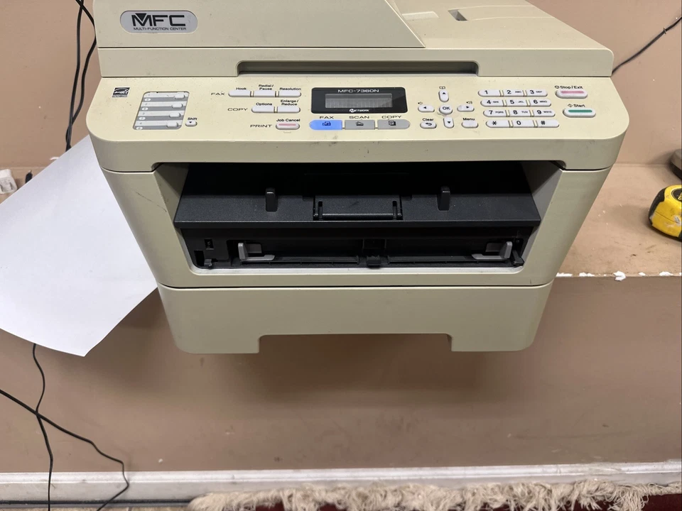 Brother MFC-7360N All In One Monochrome Laser Printer Copy Fax Scan Read - Image 3 of 4
