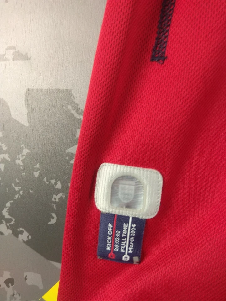 England Jersey Double Sided Away football shirt 2002 - 2004 Umbro Men M/L ig93 - Image 3 of 4